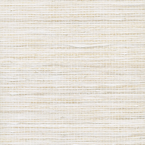 W3980-1 Ivory | Kravet Design | Elements Ii Naturals | Solid Texture Wallcovering Grasscloth