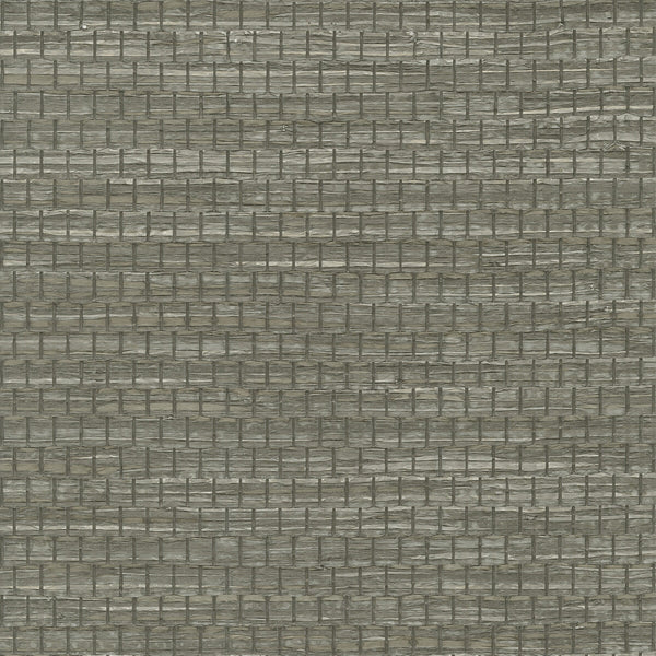 Kravet Design - W3980-21 Grey | Kravet Design | Elements Ii Naturals | Solid Texture Wallcovering Grasscloth