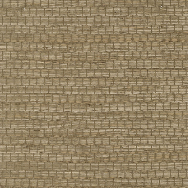 W3980-6 Brown | Kravet Design | Elements Ii Naturals | Solid Texture Wallcovering Grasscloth