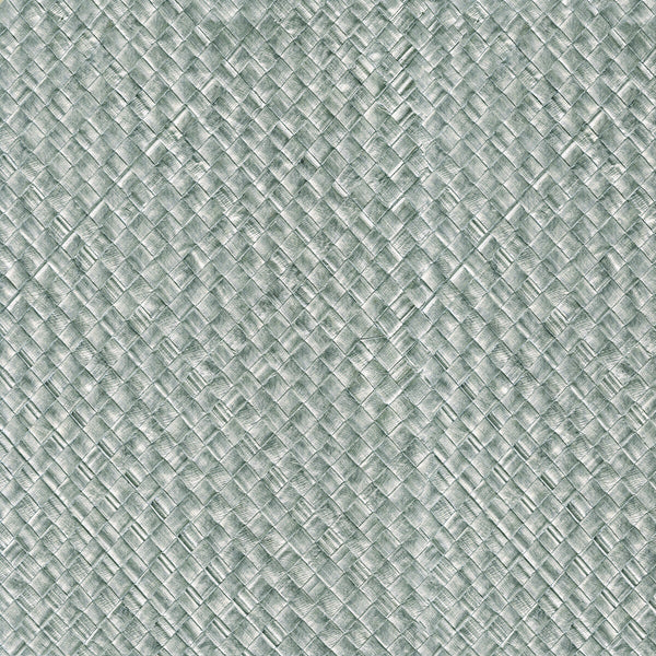 Kravet Design - W3981-11 Silver | Kravet Design | Elements Ii Naturals |Geometric Metallic Wallcovering Grasscloth