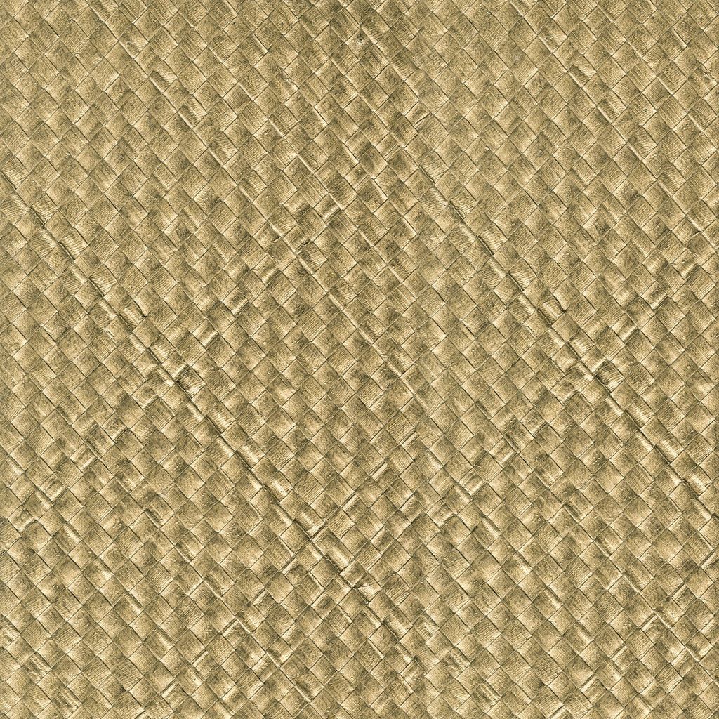 Kravet Design - W3981-4 Bronze | Kravet Design | Elements Ii Naturals |Geometric Metallic Wallcovering Grasscloth