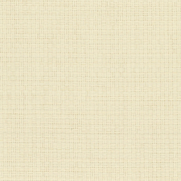 W4009-1 White | Kravet Design | Elements Ii Naturals | Solid Texture Wallcovering Grasscloth