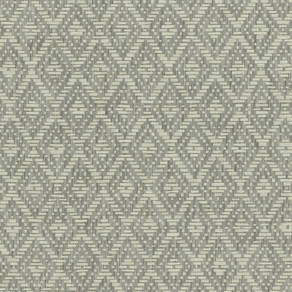Kravet Design - W4010-11 Taupe | Kravet Design | Elements Ii Naturals |Geometric Texture Wallcovering Grasscloth