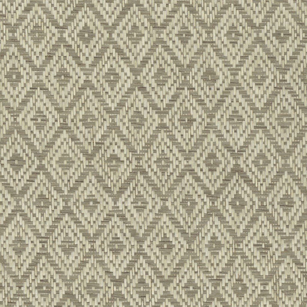Kravet Design - W4010-16 Taupe | Kravet Design | Elements Ii Naturals |Geometric Texture Wallcovering Grasscloth
