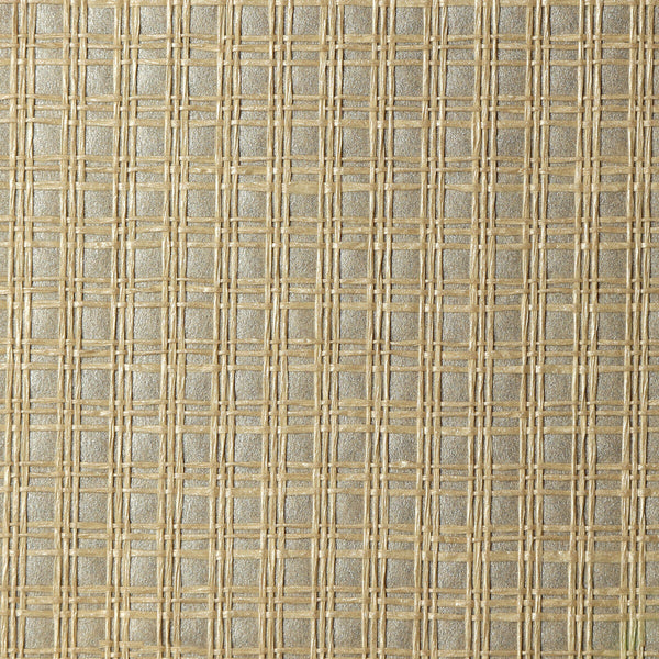 Kravet Design - W4022-106 Ivory | Kravet Design | Elements Ii Naturals |Metallic Texture Wallcovering Grasscloth