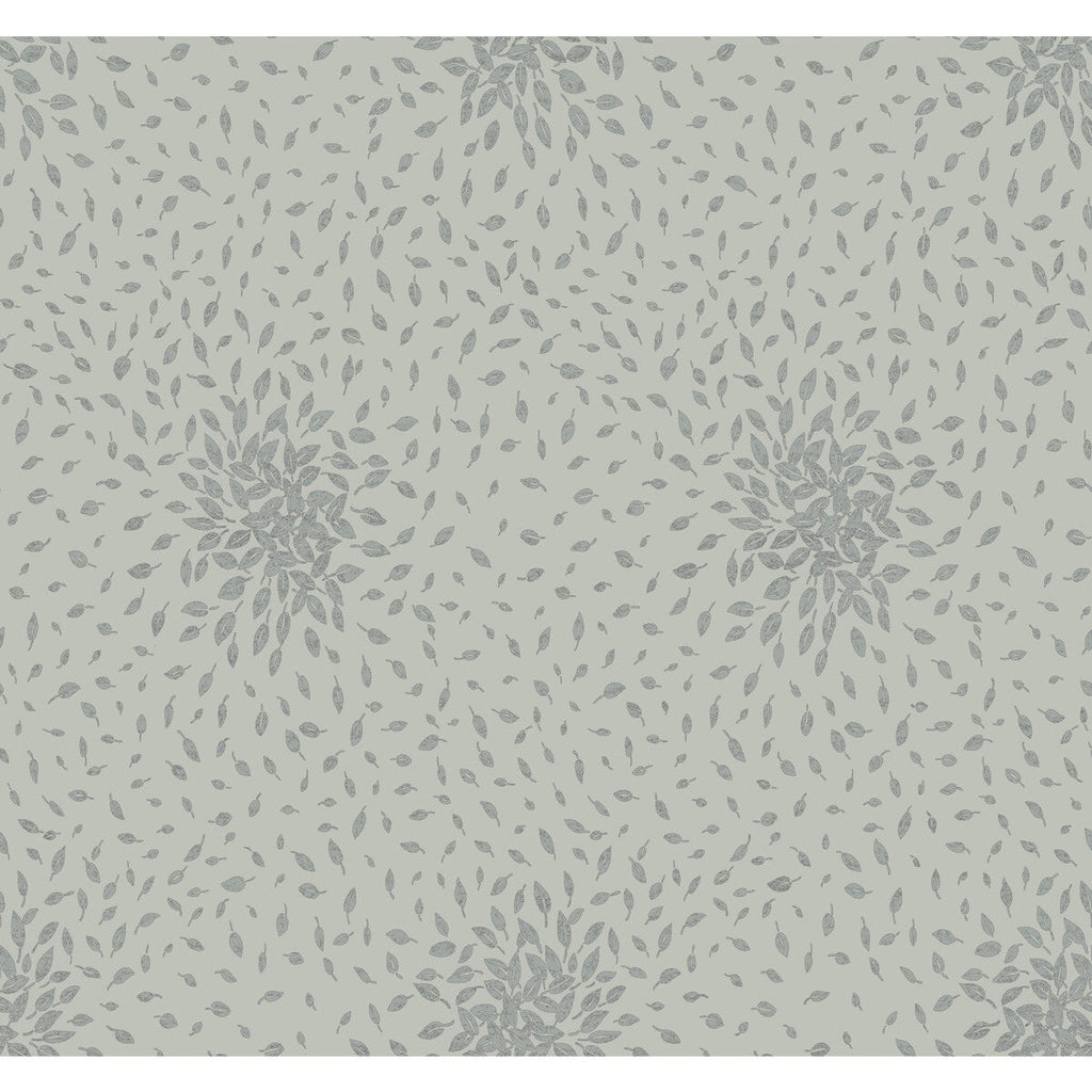 Kravet Design - W4110-311 Green | Kravet Design | Antonina Vella Modern Metals Second Edition | Botanical & Floral Metallic Wallcovering Print