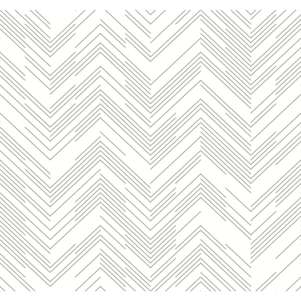 Kravet Design - W4114-1101 White | Kravet Design | Antonina Vella Modern Metals Second Edition |Herringbone/Tweed Metallic Wallcovering Print