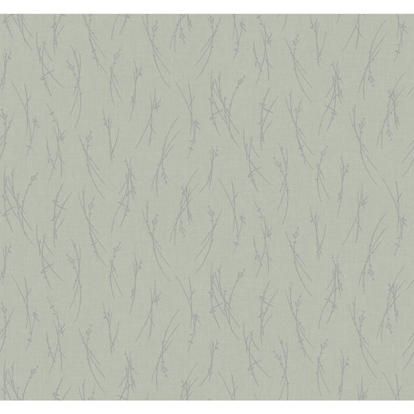 Kravet Design - W4115-311 Green | Kravet Design | Antonina Vella Modern Metals Second Edition | Botanical & Floral Metallic Wallcovering Print