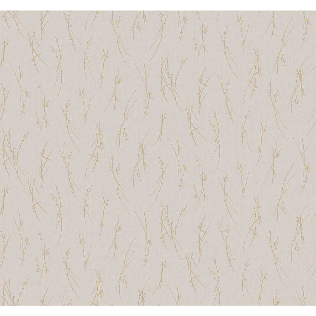 Kravet Design - W4115-416 White | Kravet Design | Antonina Vella Modern Metals Second Edition | Botanical & Floral Metallic Wallcovering Print