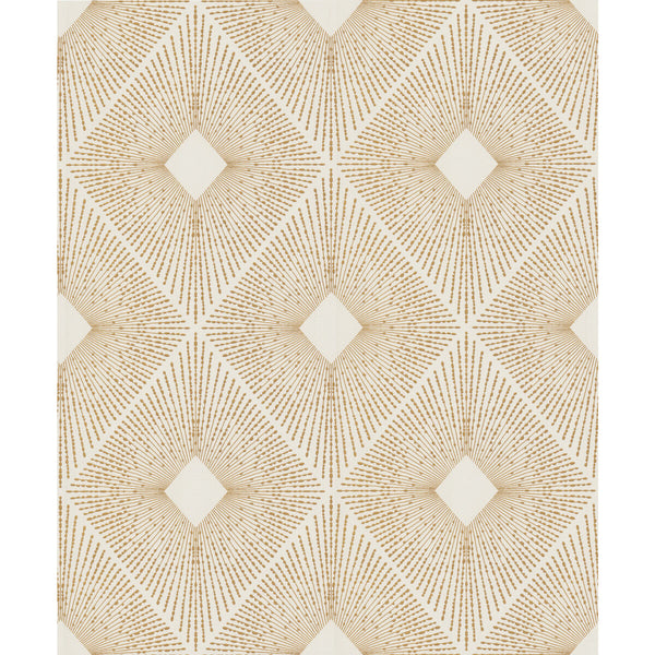 Kravet Design - W4117-14 White | Kravet Design | Antonina Vella Modern Metals Second Edition |Diamond Metallic Wallcovering Print