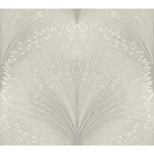 Kravet Design - W4118-11 Grey | Kravet Design | New Origins | Botanical & Floral Metallic Wallcovering Print