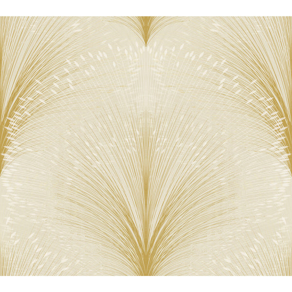 Kravet Design - W4118-416 Beige | Kravet Design | New Origins | Botanical & Floral Metallic Wallcovering Print