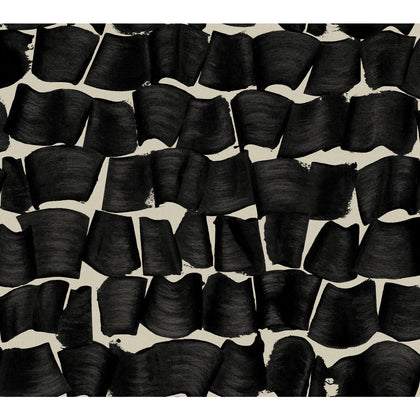W4121-8 Black | Kravet Design | New Origins | Abstract Geometric Wallcovering Print