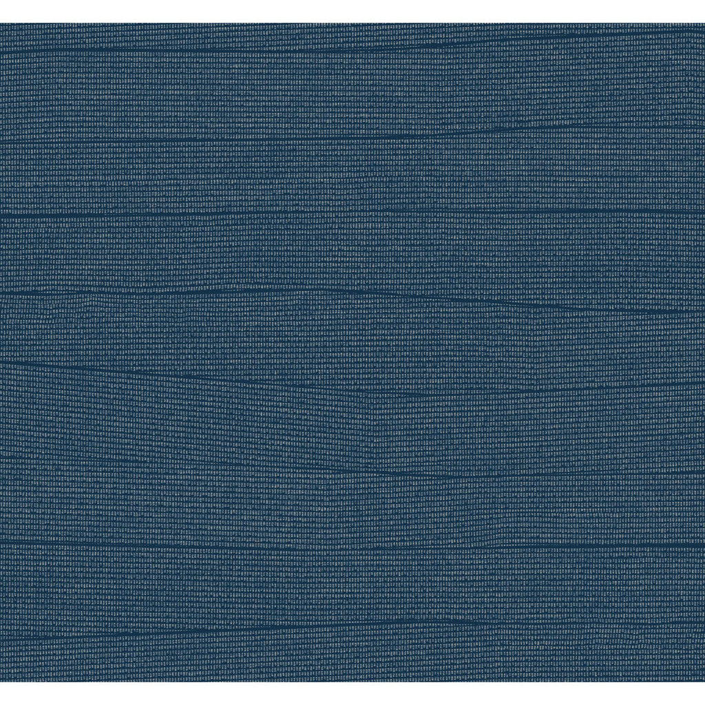 Kravet Design - W4122-50 Dark Blue | Kravet Design | New Origins |Geometric Metallic Wallcovering Print