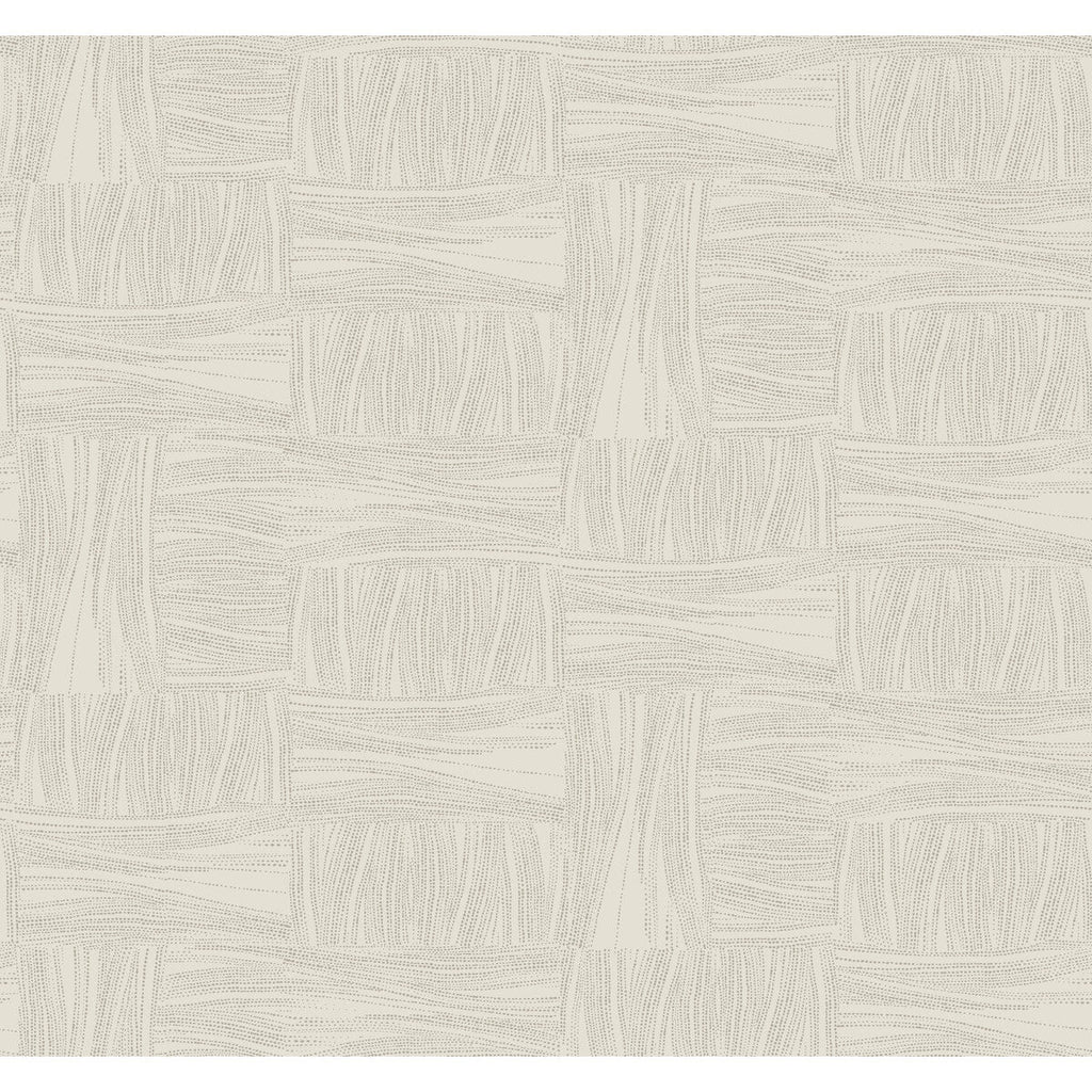 Kravet Design - W4124-106 Taupe | Kravet Design | New Origins |Geometric Metallic Wallcovering Print