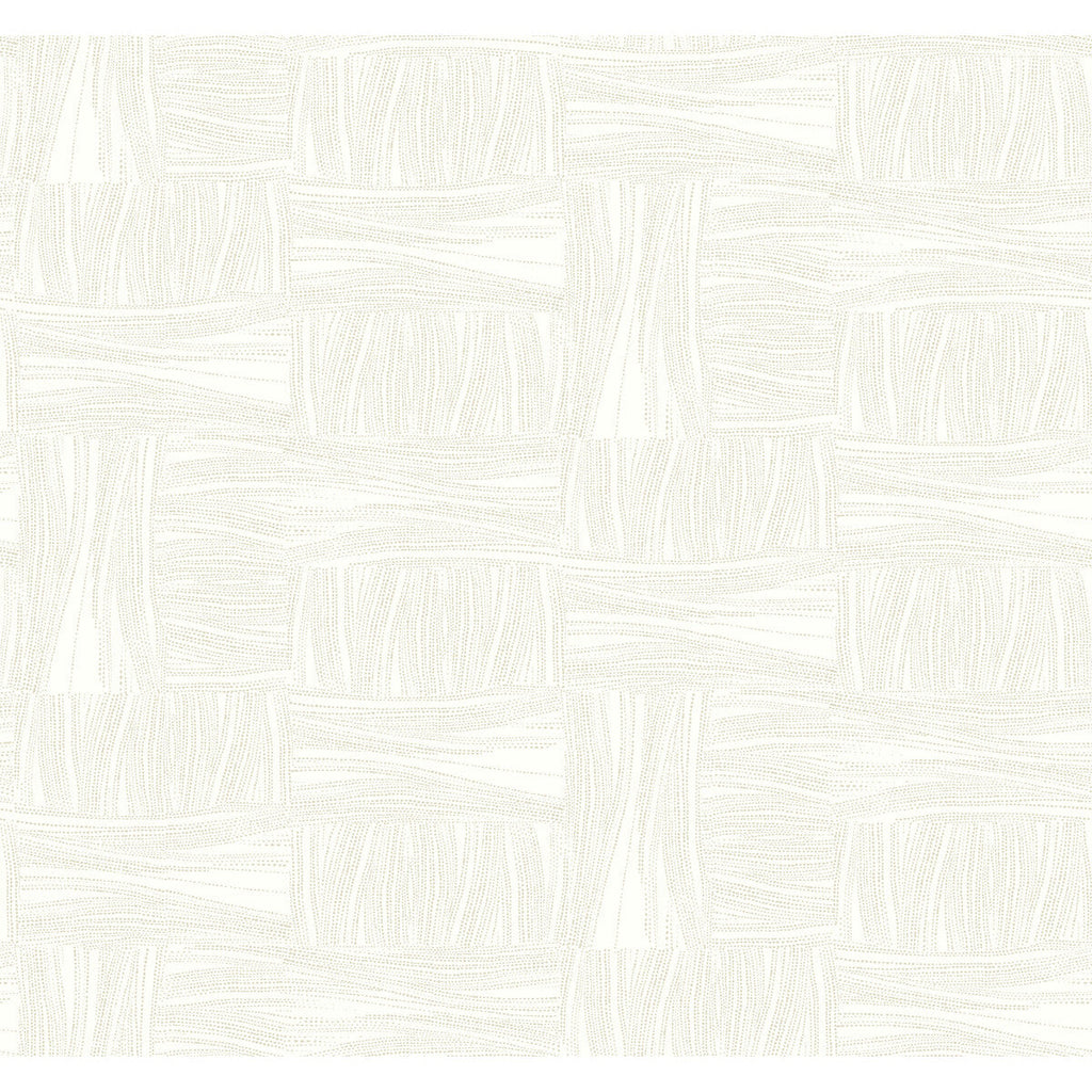 Kravet Design - W4124-1 White | Kravet Design | New Origins |Geometric Metallic Wallcovering Print