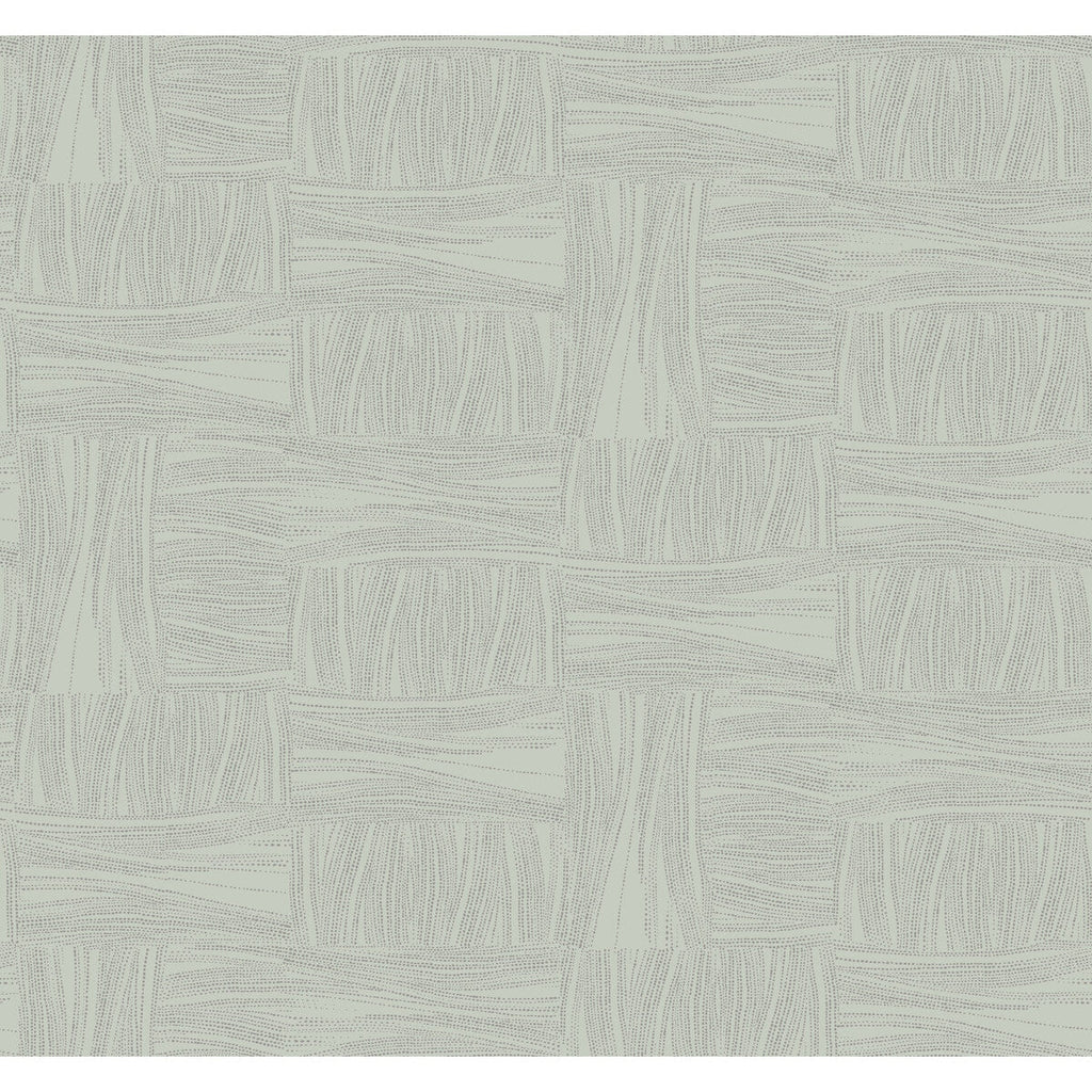 Kravet Design - W4124-23 Green | Kravet Design | New Origins |Geometric Metallic Wallcovering Print