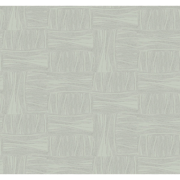 Kravet Design - W4124-23 Green | Kravet Design | New Origins |Geometric Metallic Wallcovering Print
