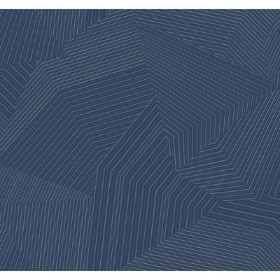 Kravet Design - Navy Wallcovering | Kravet