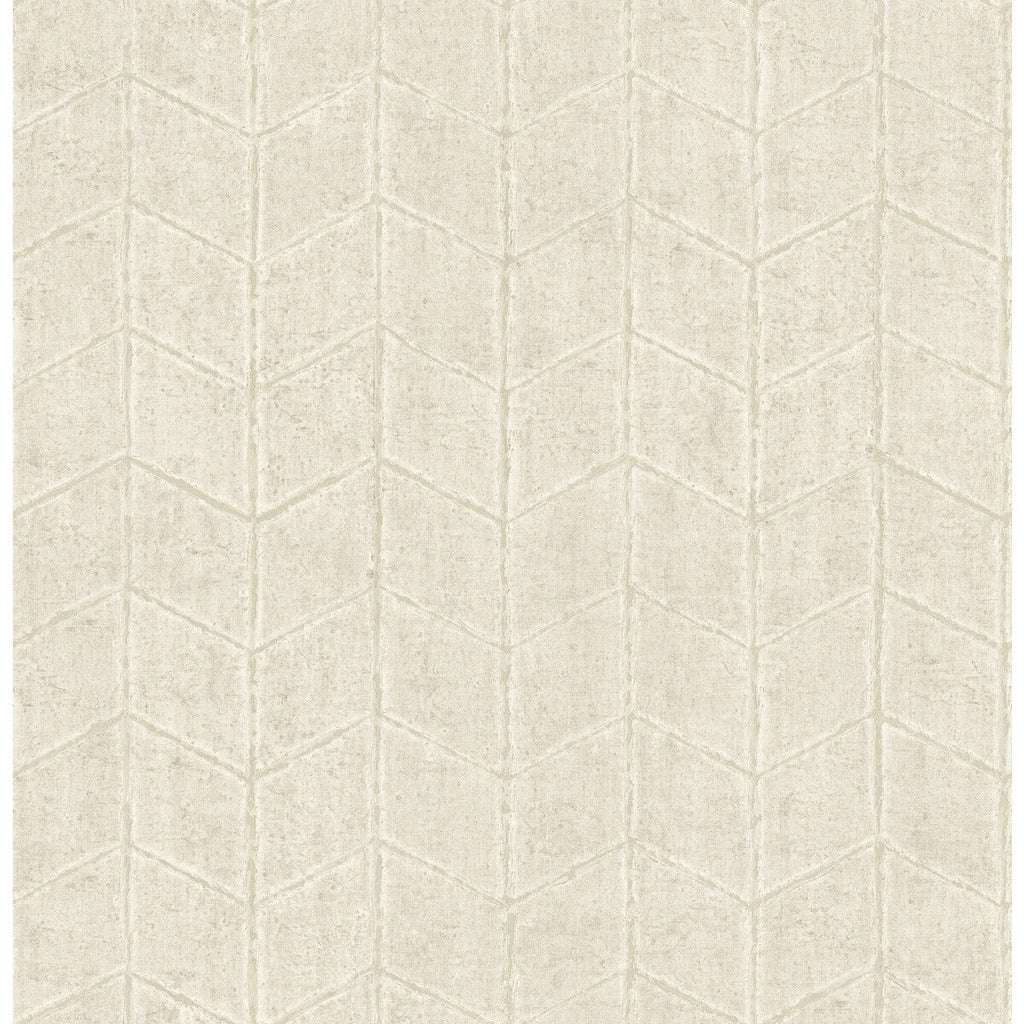 Kravet Design - W4129-1 White | Kravet Design | New Origins |Herringbone/Tweed Metallic Wallcovering Print