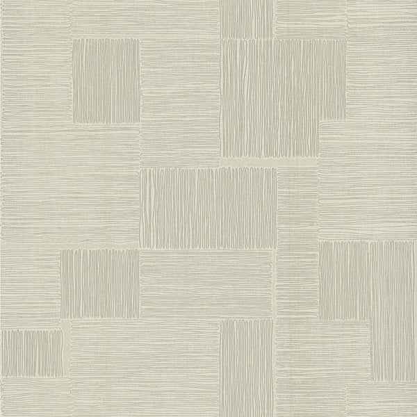 Kravet Design - W4130-106 Taupe | Kravet Design | New Origins |Geometric Metallic Wallcovering Print