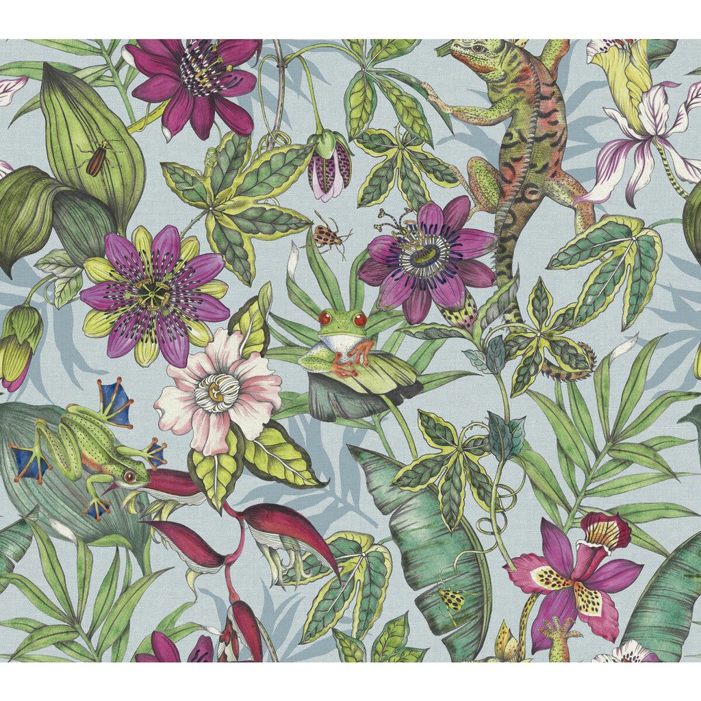 Kravet Design - W4131-153 Blue | Kravet Design | Blooms Second Edition Resource Library | Botanical & Floral Wallcovering Print
