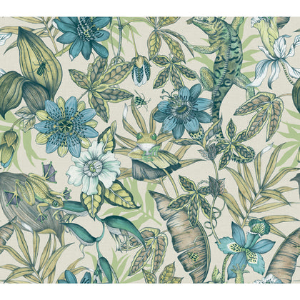 Kravet Design - W4131-353 Teal Wallcovering | Kravet
