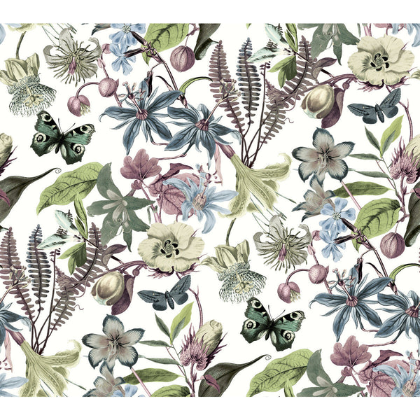 Kravet Design - W4133-310 Purple | Kravet Design | Blooms Second Edition Resource Library | Botanical & Floral Wallcovering Print
