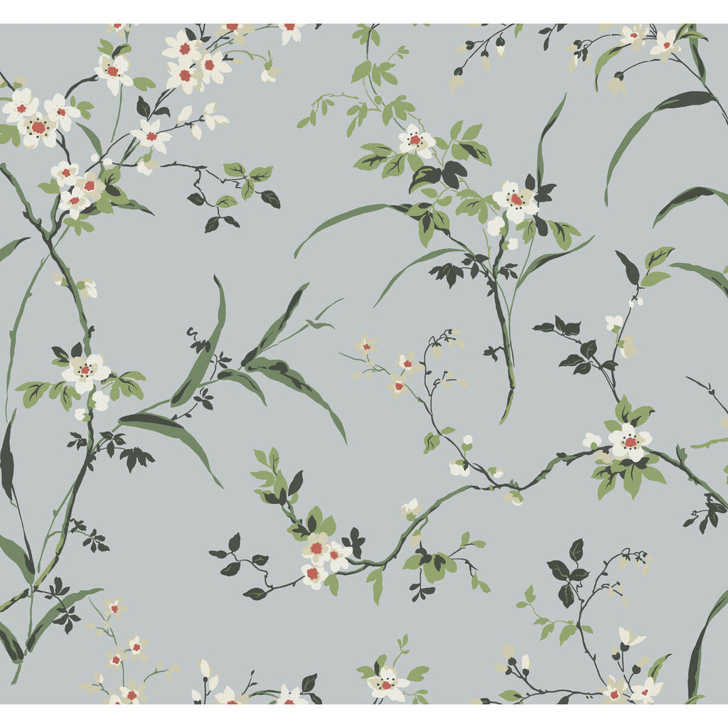 Kravet Design - W4135-711 Light Grey | Kravet Design | Blooms Second Edition Resource Library | Botanical & Floral Wallcovering Print