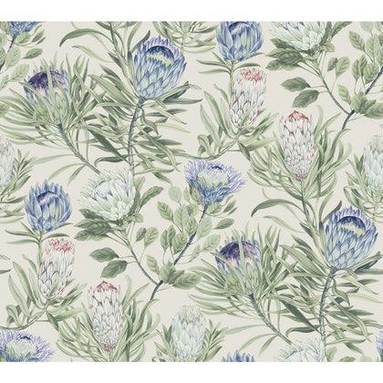 Kravet Design - W4136-510 Blue Wallcovering | Kravet