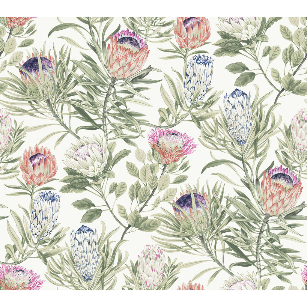 Kravet Design - W4136-710 Pink | Kravet Design | Blooms Second Edition Resource Library | Botanical & Floral Wallcovering Print