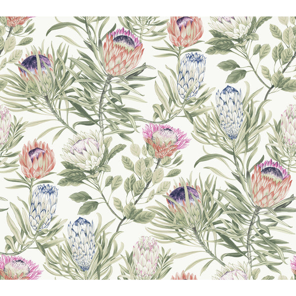 Kravet Design - W4136-710 Pink | Kravet Design | Blooms Second Edition Resource Library | Botanical & Floral Wallcovering Print