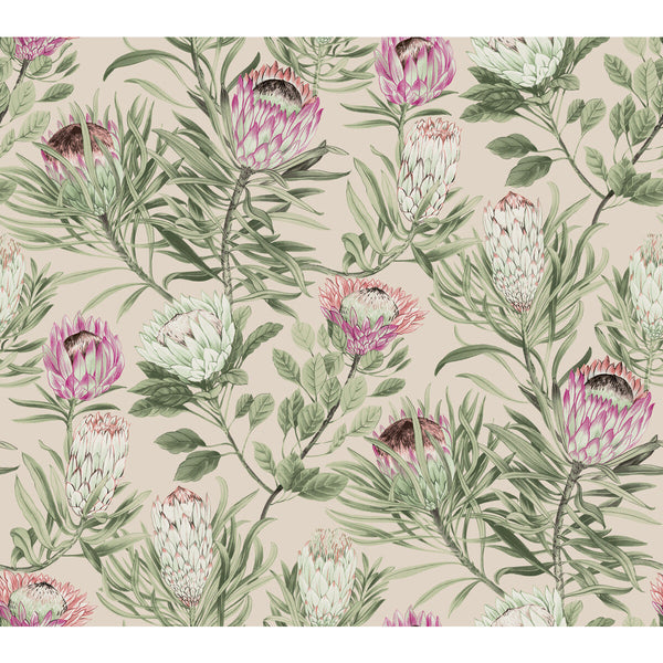 Kravet Design - W4136-73 Pink | Kravet Design | Blooms Second Edition Resource Library | Botanical & Floral Wallcovering Print