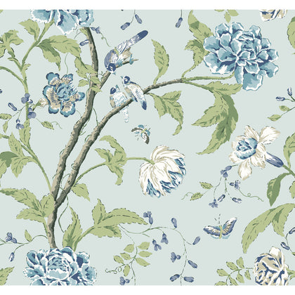 Kravet Design - W4139-15 Light Blue Wallcovering | Kravet