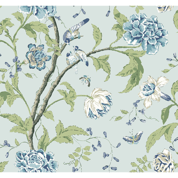 Kravet Design - W4139-15 Light Blue Wallcovering | Kravet