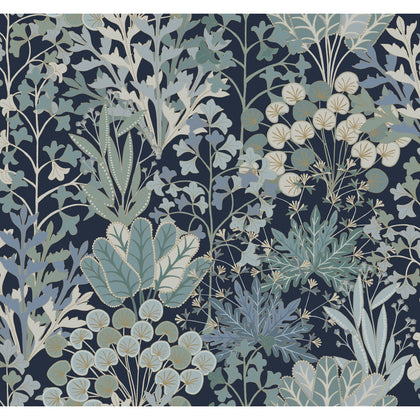 Kravet Design - W4142-50 Dark Blue Wallcovering | Kravet