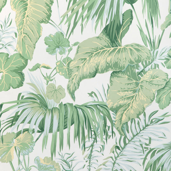 Yasuni Wp - Chambray Green | Kravet Couture | Casa Botanica Wallcovering | Botanical & Floral Wallcovering Print
