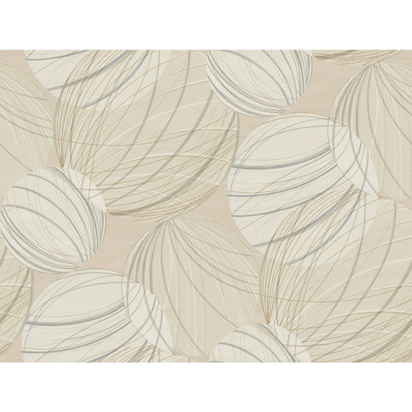 Kravet Design - W4155-411 Gold | Kravet Design | Candice Olson Casual Elegance |Geometric Metallic Wallcovering Print