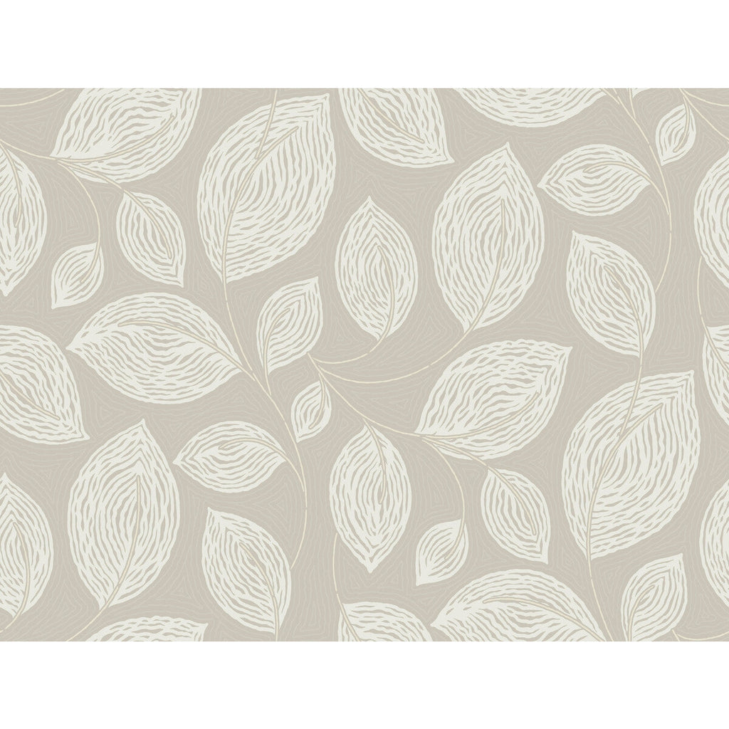Kravet Design - W4157-11 Grey | Kravet Design | Candice Olson Casual Elegance | Botanical & Floral Texture Wallcovering Print