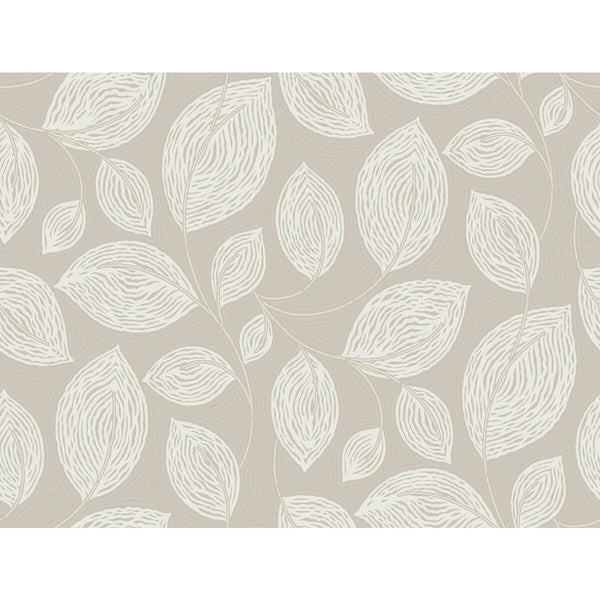 Kravet Design - W4157-11 Grey | Kravet Design | Candice Olson Casual Elegance | Botanical & Floral Texture Wallcovering Print