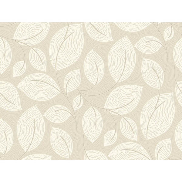 Kravet Design - W4157-16 Beige | Kravet Design | Candice Olson Casual Elegance | Botanical & Floral Texture Wallcovering Print