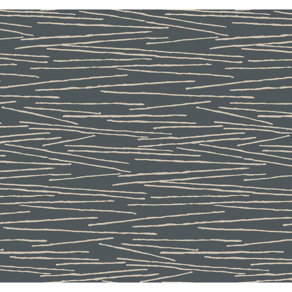 Kravet Design - W4158-816 Black | Kravet Design | Candice Olson Casual Elegance |Geometric Texture Wallcovering Print