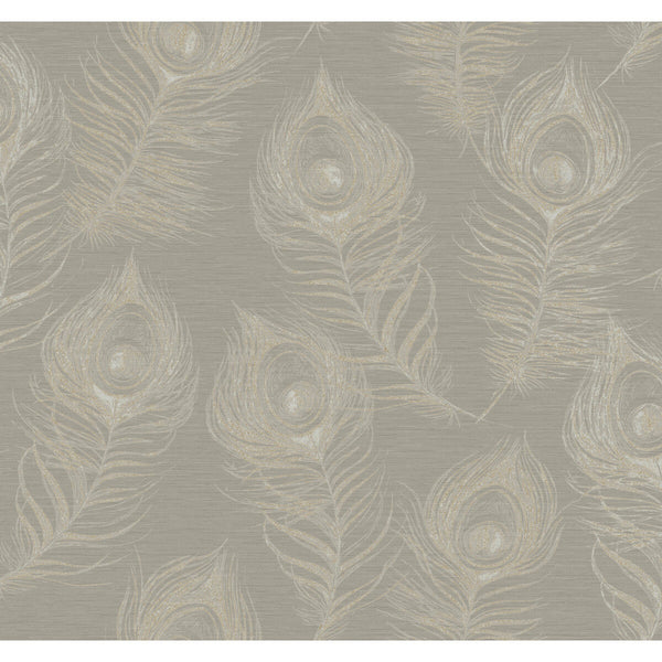Kravet Design - W4160-11 Grey | Kravet Design | Candice Olson Casual Elegance | Animal/Insects Metallic Wallcovering Print