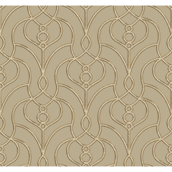 Kravet Design - W4161-106 Taupe Wallcovering | Kravet