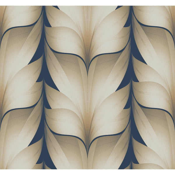 Kravet Design - W4162-50 Blue Wallcovering | Kravet