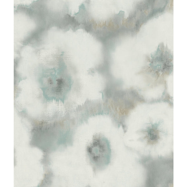 Kravet Design - W4163-35 Turquoise | Kravet Design | Candice Olson Casual Elegance | Botanical & Floral Wallcovering Print