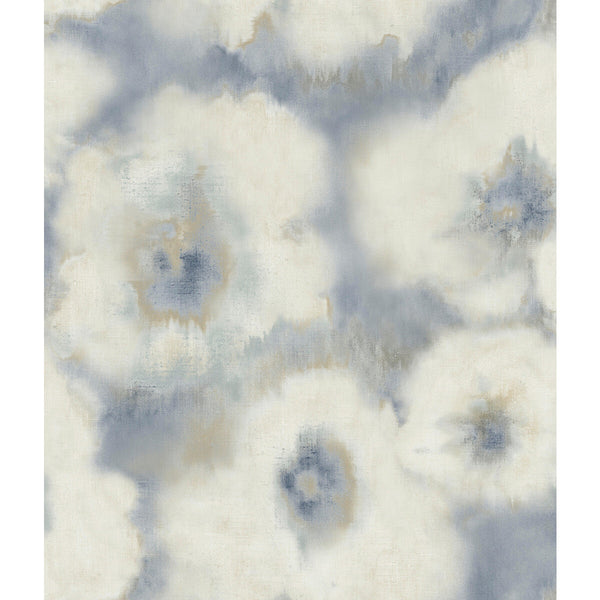 W4163-5 Blue | Kravet Design | Candice Olson Casual Elegance | Botanical & Floral Wallcovering Print