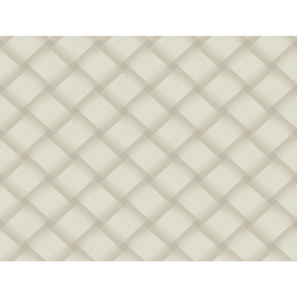 Kravet Design - W4164-11 Grey | Kravet Design | Candice Olson Casual Elegance | Lattice/Scrollwork Wallcovering Print