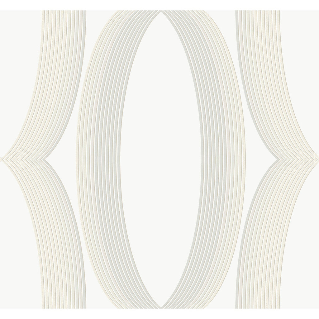 Kravet Design - W4166-1101 White | Kravet Design | Candice Olson Casual Elegance | Geometric Wallcovering Print