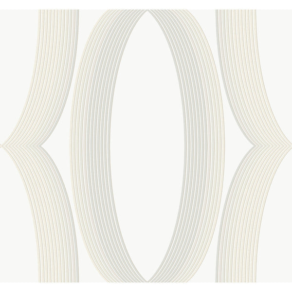 Kravet Design - W4166-1101 White | Kravet Design | Candice Olson Casual Elegance | Geometric Wallcovering Print